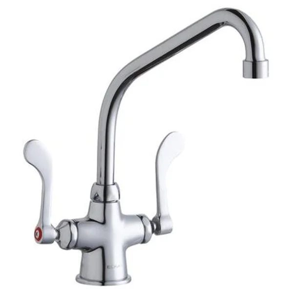 Elkay Chrome Single Hole with Concealed Deck Faucet-LK500HA08T4