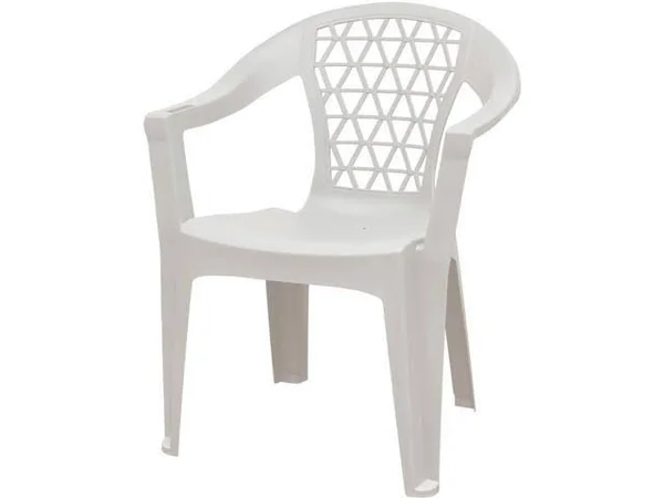 Adams 8220-48-3700 Sturdy Penza Chair, White