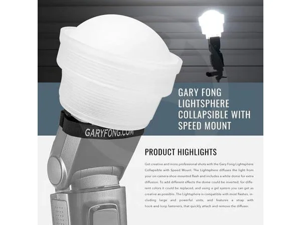 Gary Fong Lightsphere Collapsible with Speed Mount (Generation 5) with Remote for Nikon