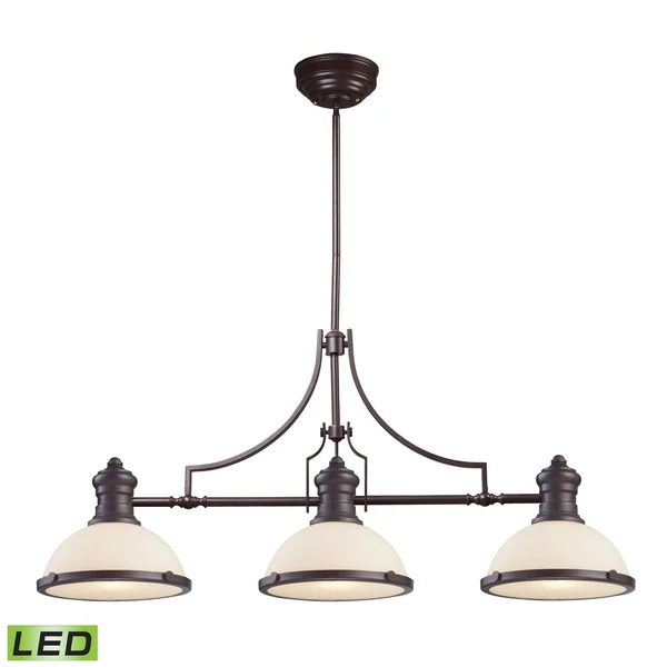 Elk Lighting 3 Light Island in Oiled Bronze 66635-3