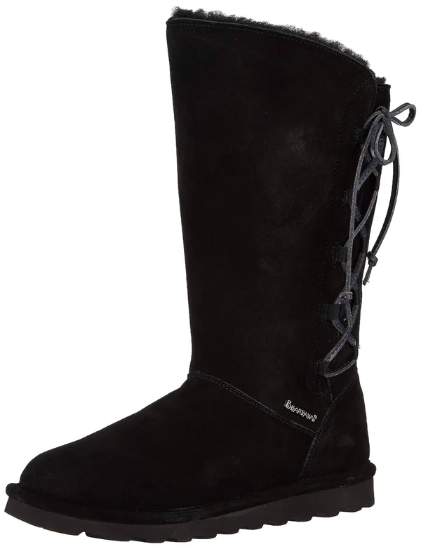 Bearpaw Women's Rita Boot - 12 Wide - Black II
