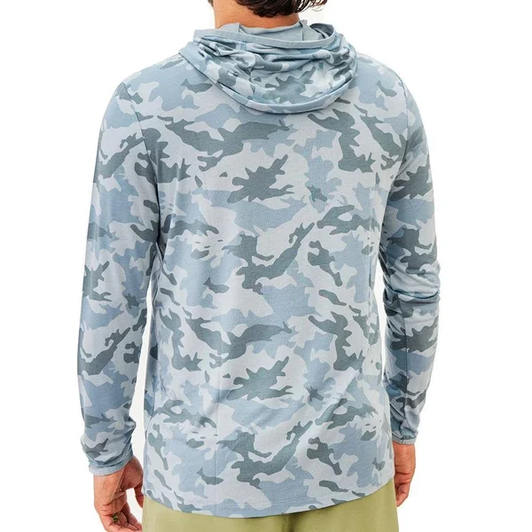 Free Fly Men's Bamboo Lightweight Hoody - Water Camo, 2XL