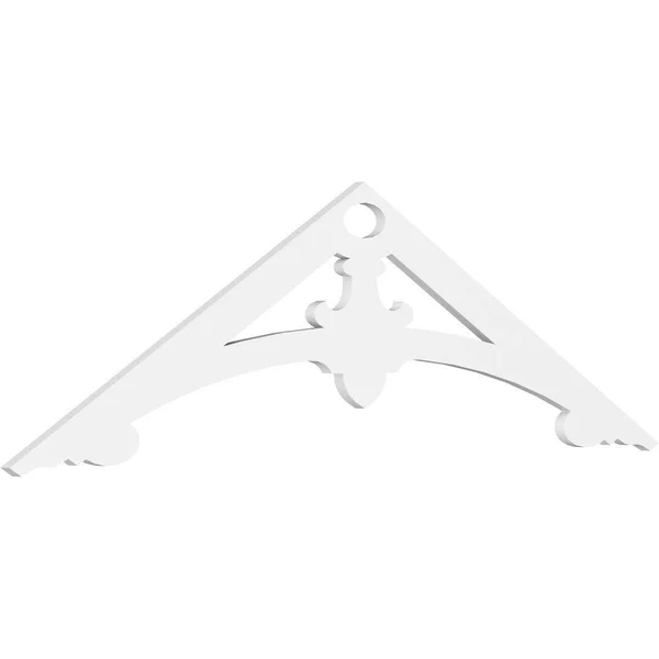 72x22W x 21x22H x 1x22P (7/12) Pitch Sellek Architectural Grade PVC Gable Pediment