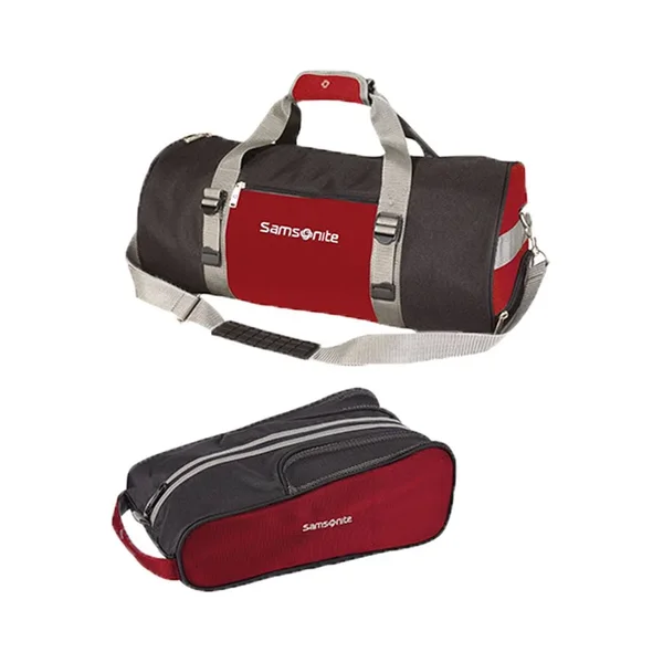 Samsonite Golf Deluxe 3 Piece Travel Set Red/Black