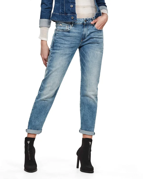 G-Star Raw Women Kate Boyfriend Jeans Medium Blue Size 27-34