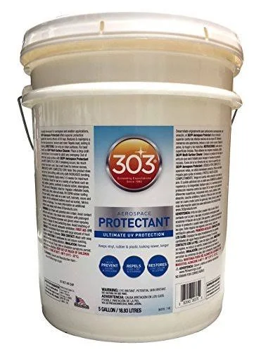 303 30375 UV Protectant 5 Gallon for Vinyl, Plastic, Rubber, Fiberglass, Leather