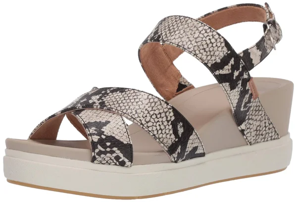Dr. Scholl&s Scenario Women's Shoes Black/White Snake : 8 M