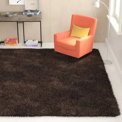 Starr Hill Modern Handmade Shag Chocolate Area Rug Zipcode Design Rug Size: Rectangle 2' x 3'
