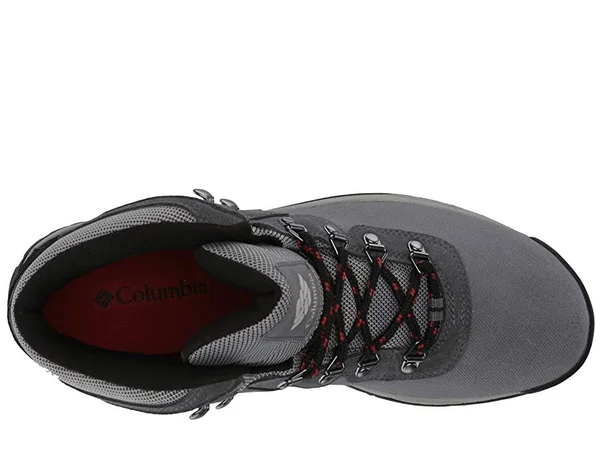 Columbia Men's Newton Ridge LT Waterproof Shoe - 12 - Titanium II, Rust Red