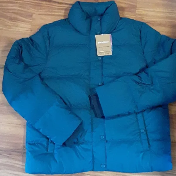 Patagonia Women's Silent Down Jacket Blue XL