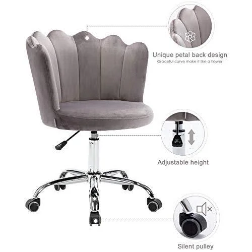 Recaceik Velvet Swivel Shell Chair - Swivel Shell Chair for Living Room/Bed Room