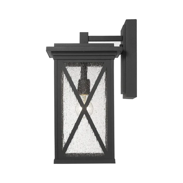 Z Lite 583B-BK 18 in. Brookside 1 Light Black Outdoor Wall Sconce