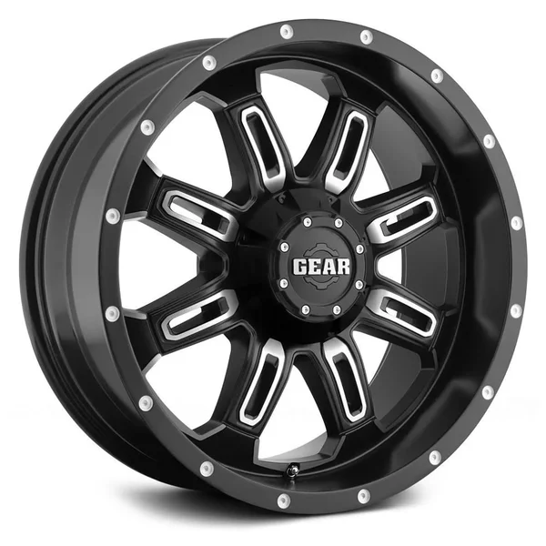 Gear Alloy Dominator 725MB Wheel 18x9 8x6.5x22 8x165.1 +0mm Satin Black Machined