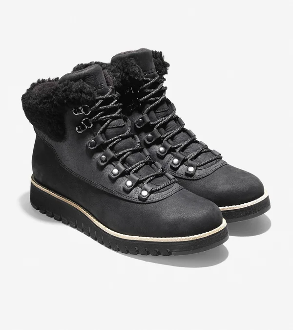 Cole Haan Zerogrand Explorer Hiker Women's Boots Black Leather : 8 B