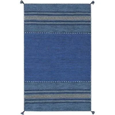 Fogarty Handwoven Blue Area Rug