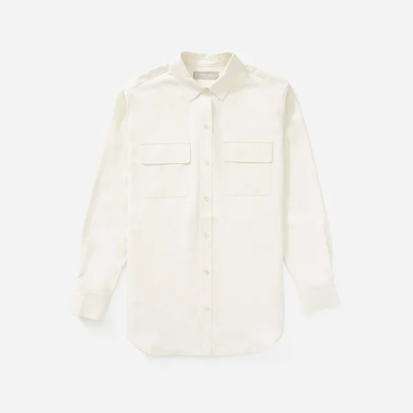Women's Washable Silk Relaxed Shirt by Everlane in Bone - Size 00