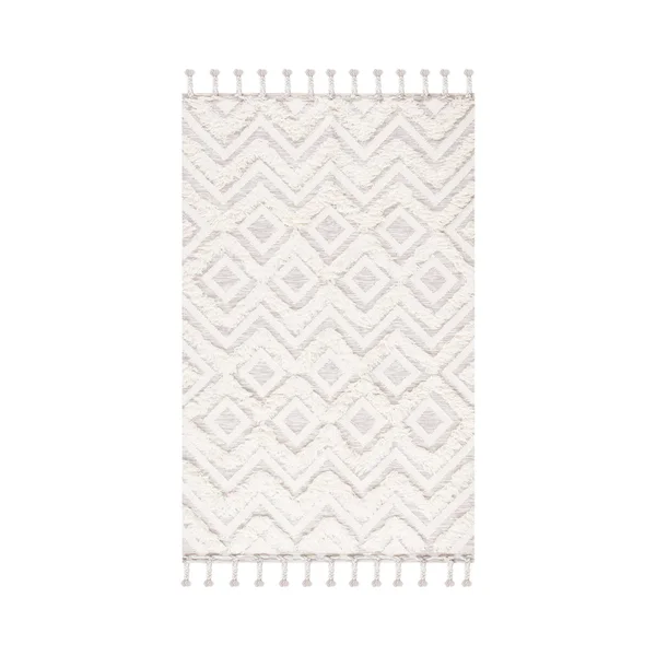 Safavieh Kenya Rug Collection KNY957A - Ivory, Grey - 3& x 5&