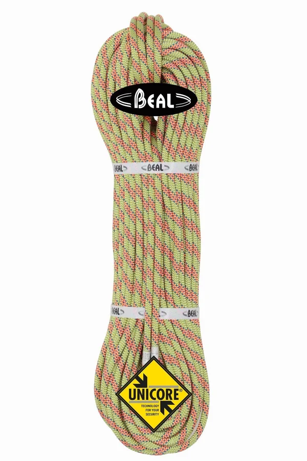Beal Cobra II Unicore 8.6MM 60M Dry Cover Green, Mens/Womens Climbing Equipment, Size 60 m - Color Anis