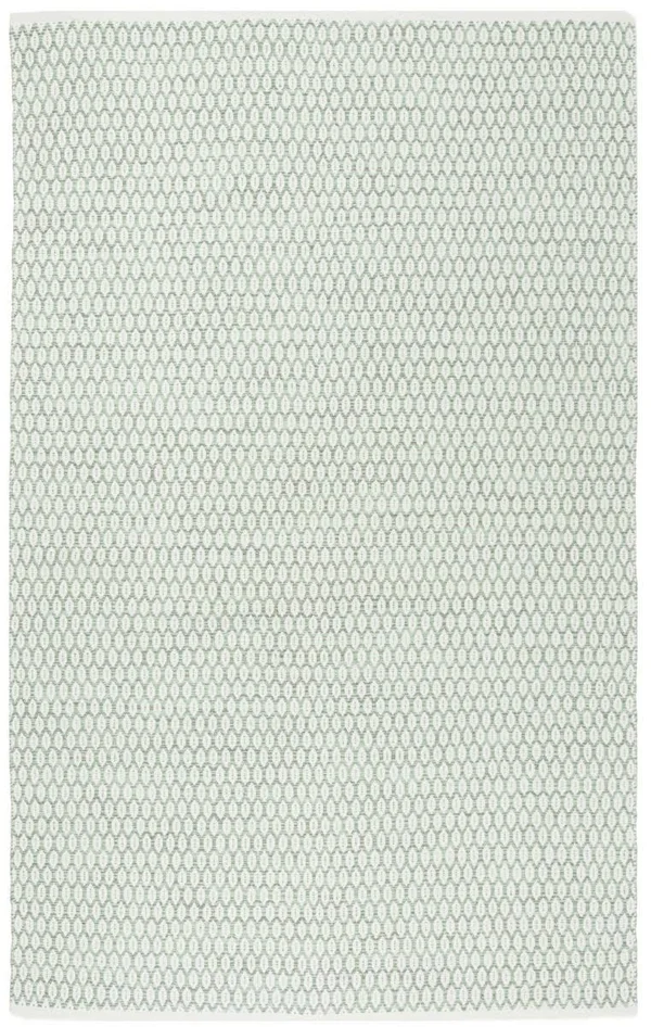 Safavieh Montauk MTK608G 5&0x22 x 8&0x22 Light Green - Ivory Area Rug
