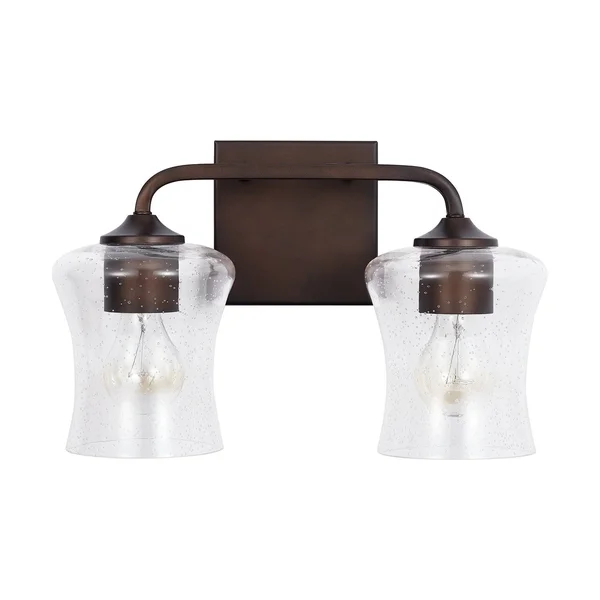 Capital Lighting 139221BZ-499 Reeves 2 Light Vanity, Bronze