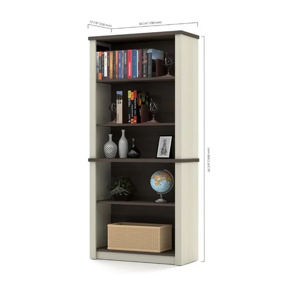 Scranton & Co 5 Shelf Modular Bookcase in Antigua