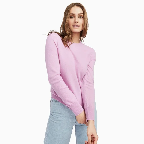 The Essential Cashmere Sweater Womens Lilac - Xxs by NAADAM