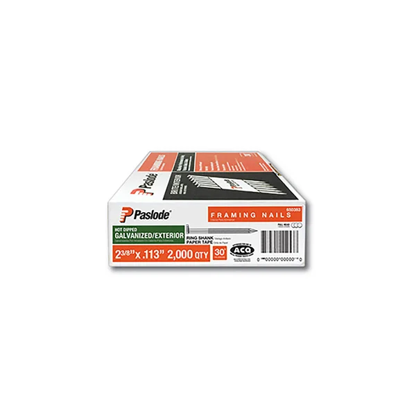 Paslode RounDrive Framing Nails - 3 Inches, 30 Degrees, Full Head, Galvanized/Exterior - 1 package