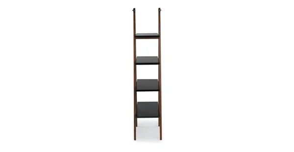 Solid Wood A-Frame Shelf - Black and Walnut, Article Caliper Modern Furniture - Labor Day Deals