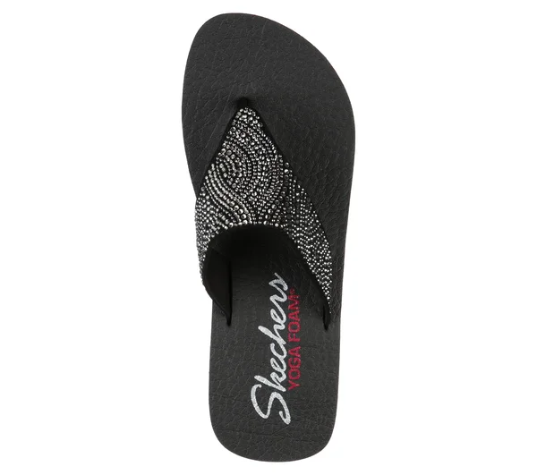 Skechers Women's Vinyasa - Stone Candy Wedges - Black, 5.0