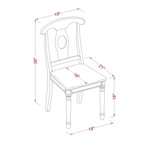 3-Piece Dining Set with Dining Table and 2 Dining Chairs
