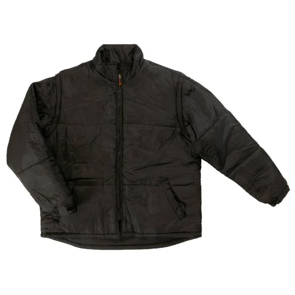 Safety Insulated 5-in-1 Parka, 2XL, Black Work King S42621
