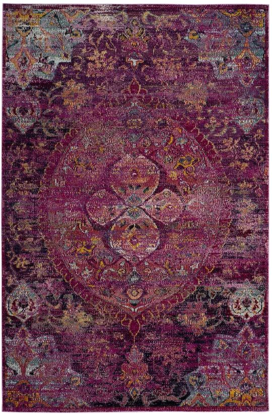 Safavieh Crystal CRS512S 2&2x22 x 9&0x22 Runner Fuchsia - Purple Area Rug
