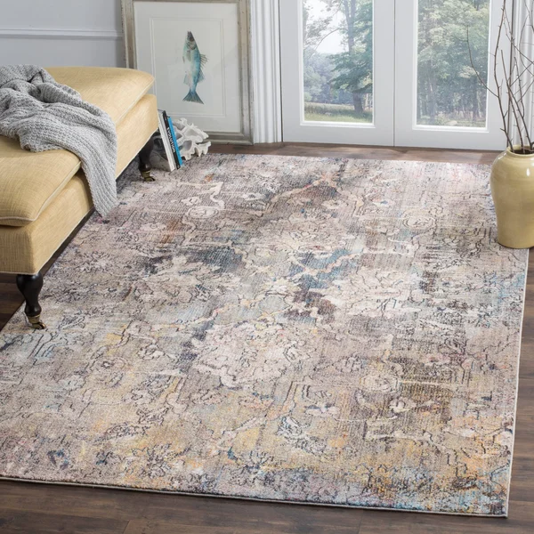 Safavieh 8& x 10& Bristol BTL487L Blue, Grey Rug