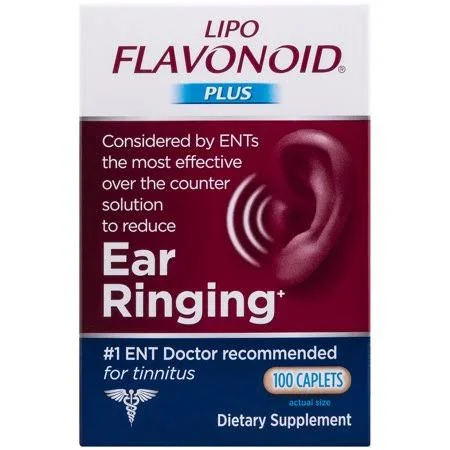 (2 Pack) Lipo-Flavonoid Plus Ear Health Supplement Most Effective Over The Counter Solution to Reduce Ear Ringing #1 Ear - Nose