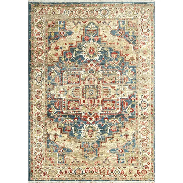 Dynamic Rugs Juno 6882-530 Navy/Red Area Rug Rectangle 3&11x22 x 5&7x22