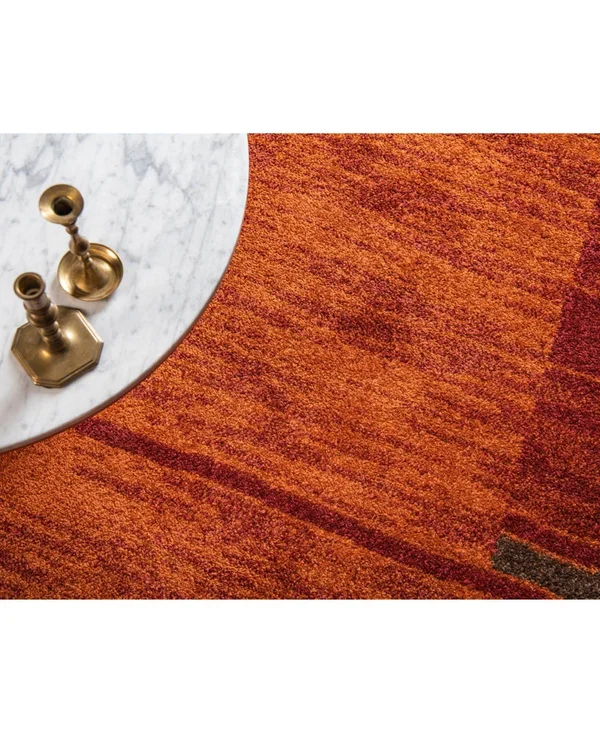 Unique Loom Autumn Foilage Terracotta 2& 6 x 10& 0 Runner Rug