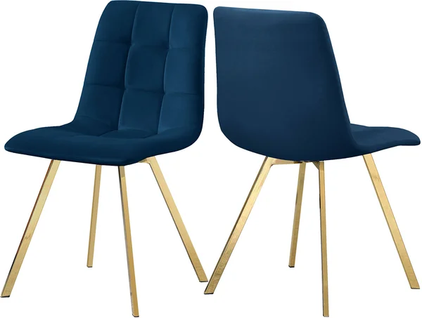 Meridian Furniture Annie Navy Velvet Dining Chair (Set of 2)