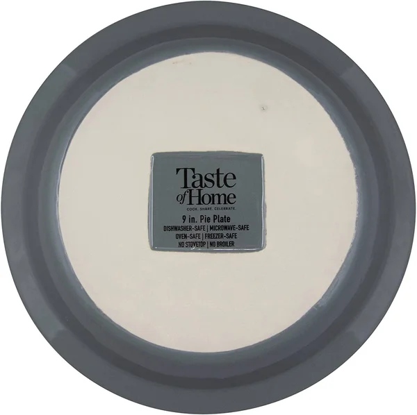 Taste of Home Set of 2 - 9 x 1.5 inch Stoneware Pie Plate