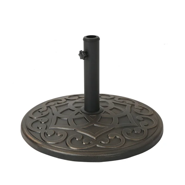 Noble House Patio Umbrella Holder in Hammered Dark Copper Finish