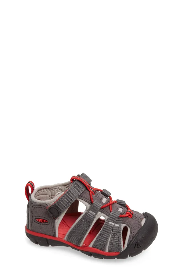 Keen Youth Seacamp II CNX Sandal - 7 - Flint Stone, Ocean Wave