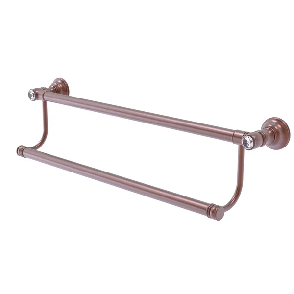 Carolina Crystal Collection Double Towel Bar Antique Copper - 36 inch