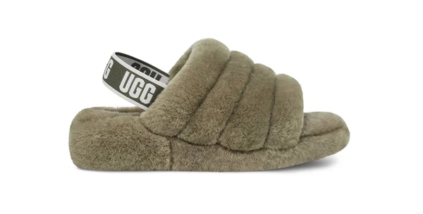 Ugg Women's Fluff Yeah Slide Burnt Olive - 10