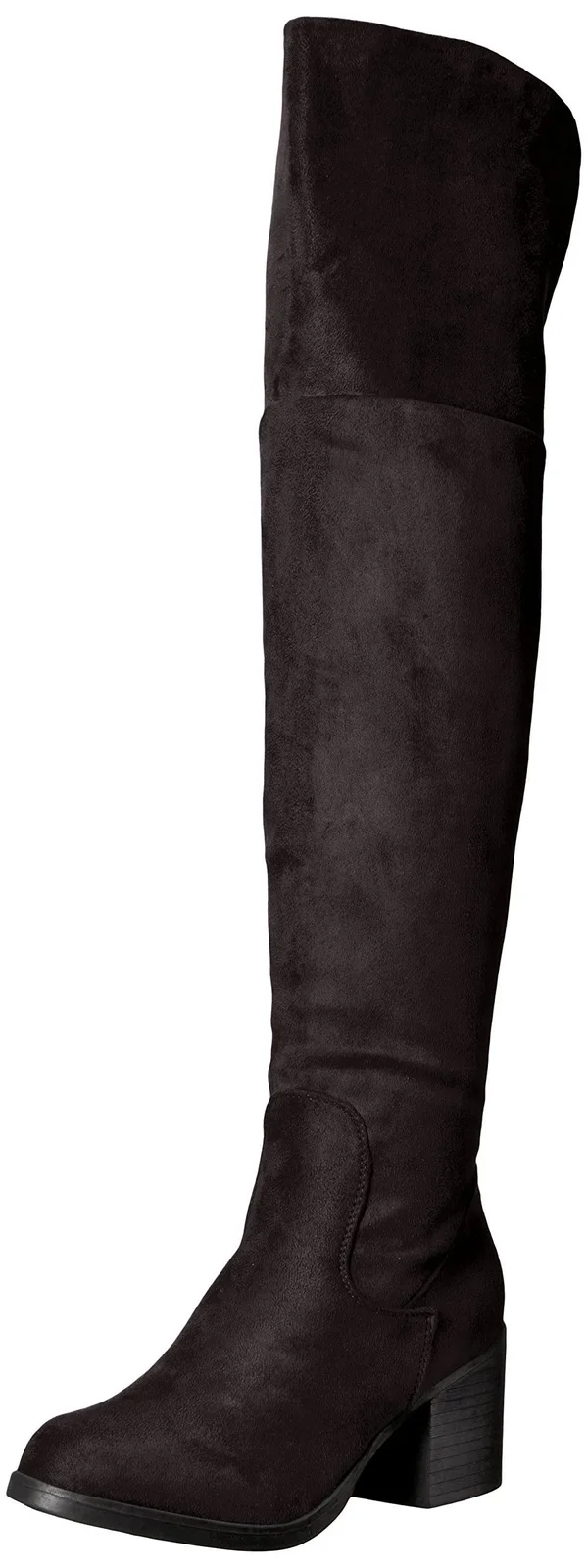 Women's Journee Collection Sana Wide Calf Thigh High Boot - Black - Size 10