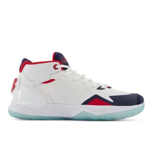 New Balance Mens Kawhi Basketball Shoes - White/Blue (Size 7.5)