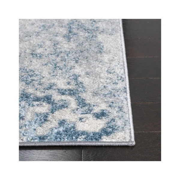 Safavieh Tulum Rug Collection TUL237A - Ivory, Dark Blue - 6' x 9'