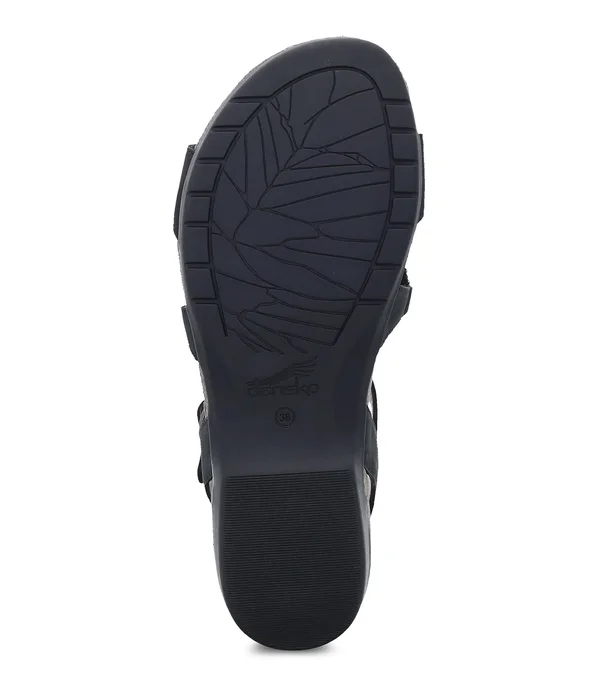 Dansko Reeta (Black Milled Nubuck) Women's Sandals