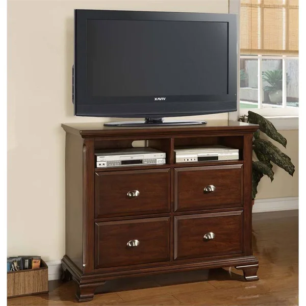 Bowery Hill 4 Drawer Media Chest in Cherry