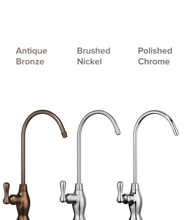 Brondell - Water Filter Faucet in Brushed Nickel, Universal Sink Faucet for Water Filtration Systems - REVERSE Osmosis, Ro, Unde