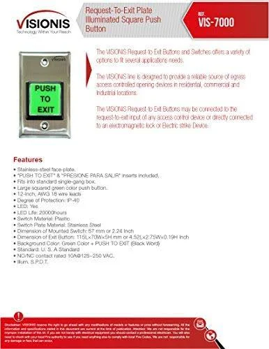 Fpc-5019-vs One Door Access Control Visionis Inswinging Door 1200lbs Electromagnetic Lock Kit with Wireless Receiver and Remote