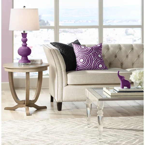 Color + Plus Kimono Violet Apothecary Table Lamp